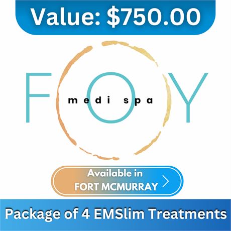 Package of 4 EMSlim Treatments - Value $750 | FOY Media Spa