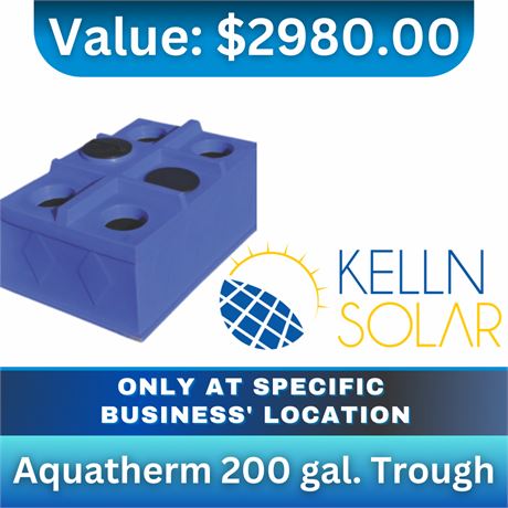 Aquatherm 200 gal. Trough