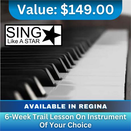 6-Week Trail Lesson on Instrument of Your Choice