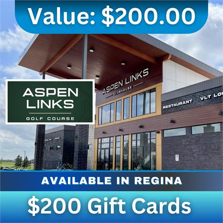 $200 Gift Card to Aspen Links Indoor Golf, Arcade and Restaurant