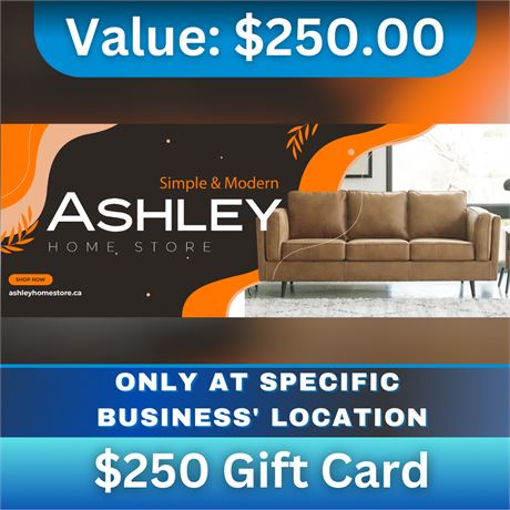 $250 Gift Card | Ashley Homestore