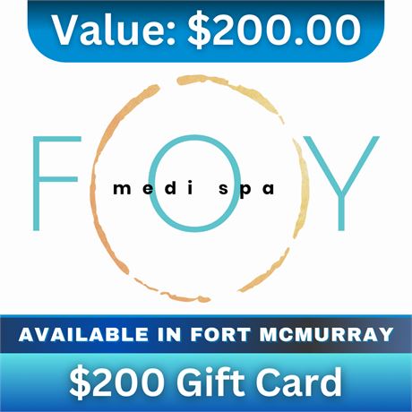 $200 Gift Card | FOY Medi Spa