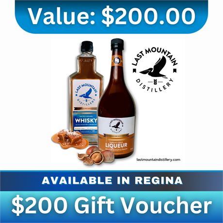 $200 Gift Voucher | Last Mountain Distillery