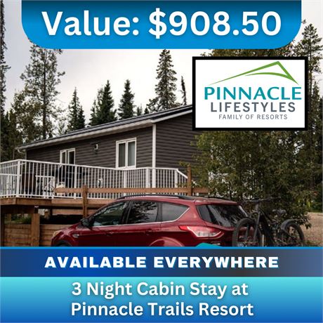 3 Night Cabin Stay at Pinnacle Trails Resort