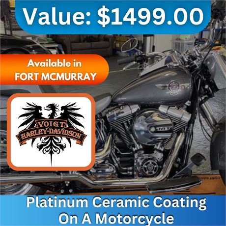 Platinum Ceramic Coating on a Motorcycle