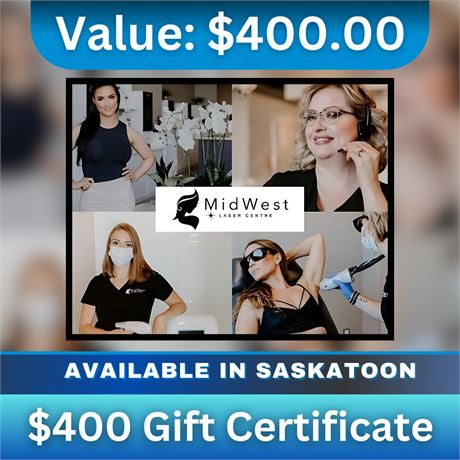 $400 Gift Certificate | Midwest Laser