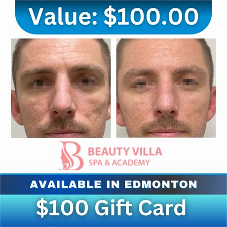 $100 Gift Card for Beauty Villa Spa & Academy