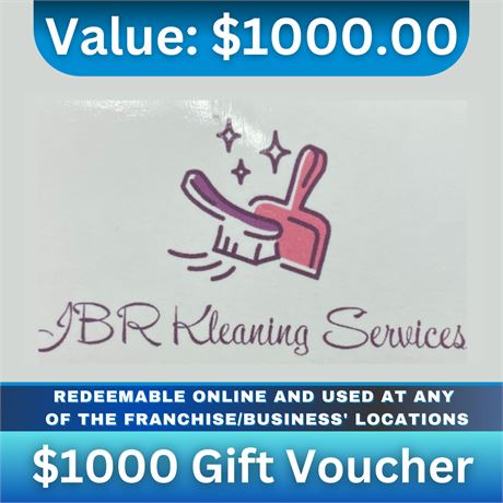 $1000 Gift Voucher For Business Cleaning Services