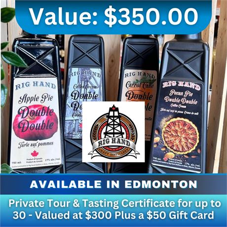 Private Tour & Tasting Certificate for up to 30 - plus a $50 Gift Card