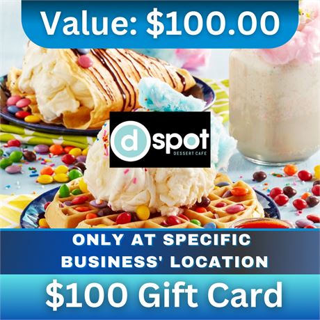 $100 Gift Card | D Spot