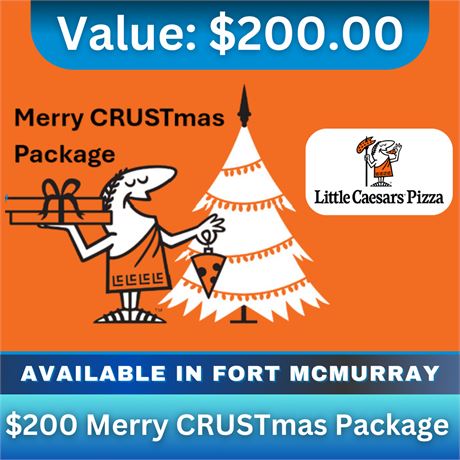 Little Caesars Merry CRUSTmas Package ($200 Value)