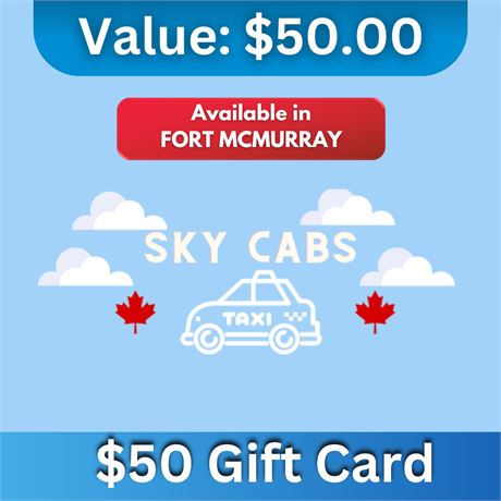 $50 Gift Card | Sky Cabs