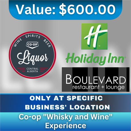 Central Alberta Co-op Whisky and Wine Experience