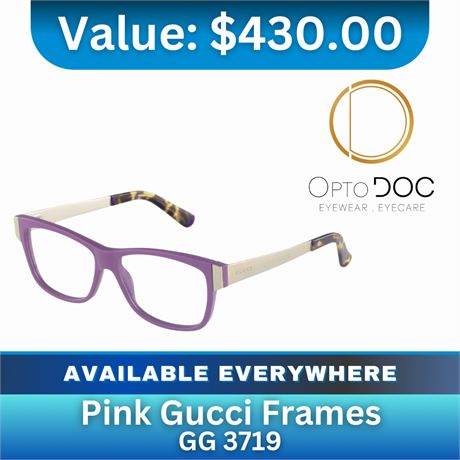 Pink Gucci Frames Gg 3719 $430