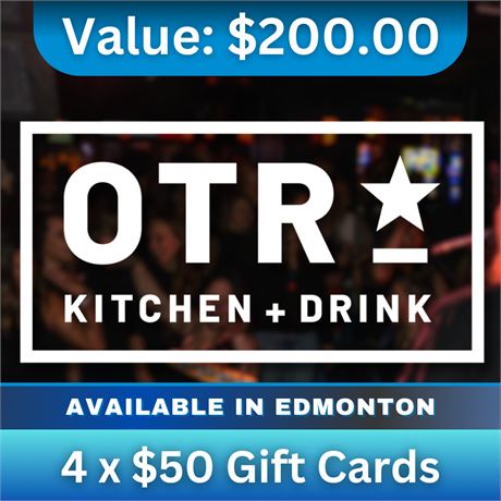 4 x $50 Gift Cards | On The Rocks