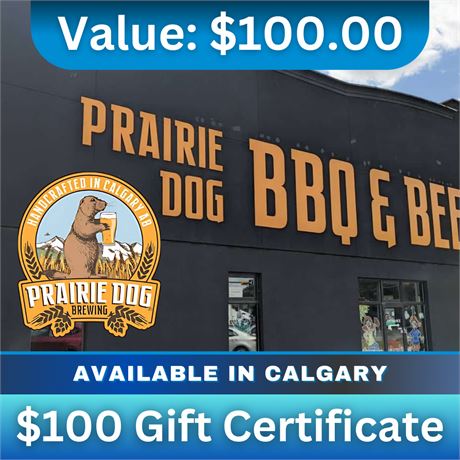 Prairie Dog $100 Gift Certificate