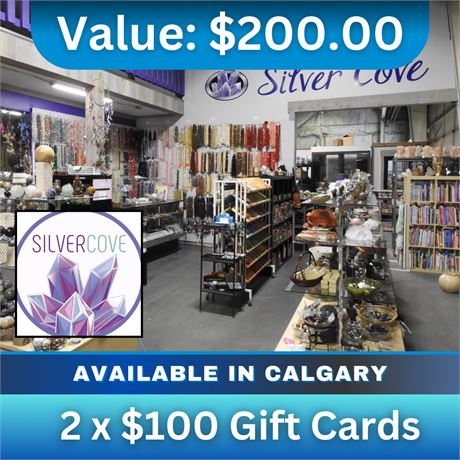 2 x $100 Gift Cards | Silver Cove Calgary