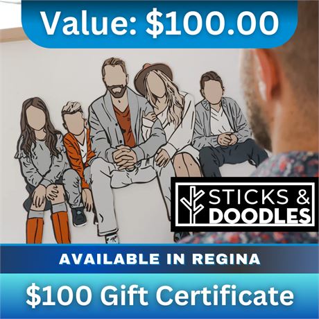 $100 Gift Certificate | Sticks & Doodles