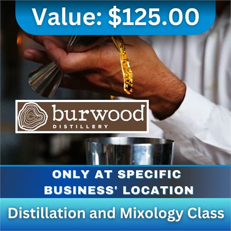 Burwood Distillery - Distillation and Mixology Class