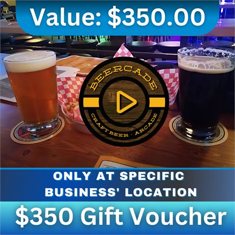 $350 in Gift Vouchers | Beercade