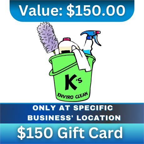 $150 Gift Card | K's Enviro Clean