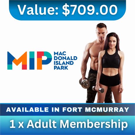 MacDonald Island Park - 1 x Adult Membership