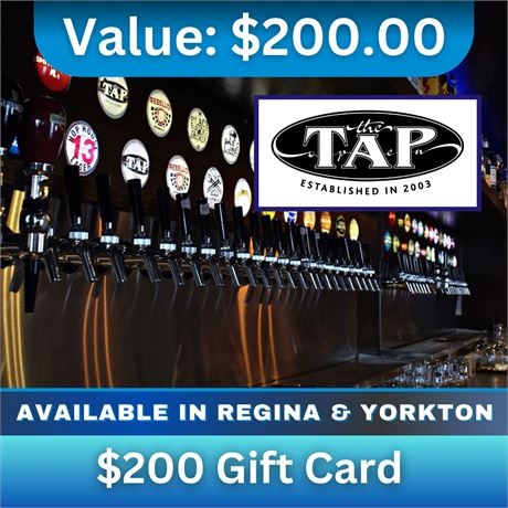 $200 Gift Card | The Tap Brew Pub & Eatery