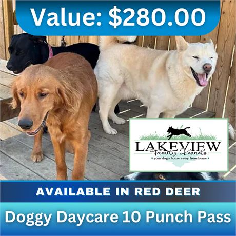 Doggy Daycare 10 Punch Pass