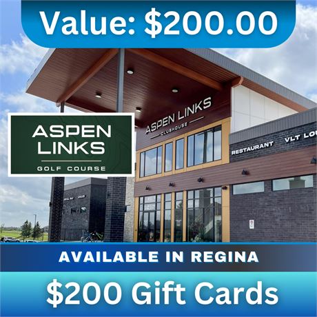 $200 Gift Card to Aspen Links Indoor Golf, Arcade and Restaurant