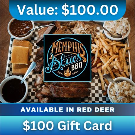 Memphis Blues Barbecue House | $100 Gift Card