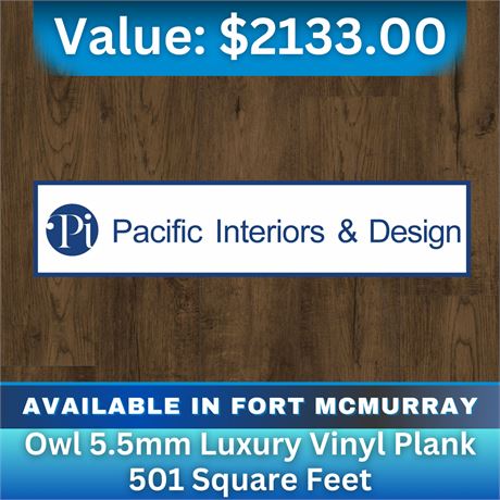 Owl 5.5mm Luxury Vinyl Plank 501 sq ft