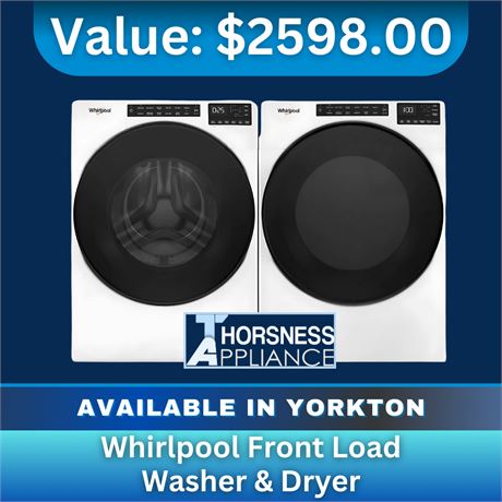 Whirlpool Front Load Washer & Dryer