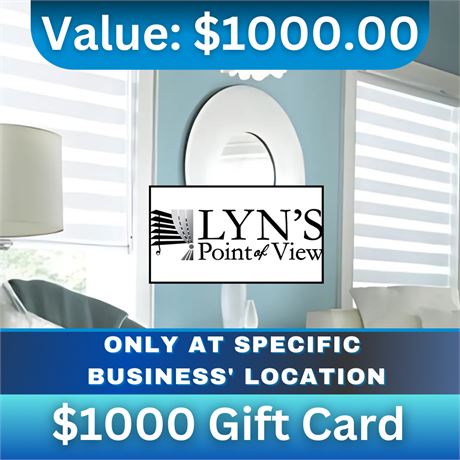 $1000 Gift Card | Lyn's Point Of View