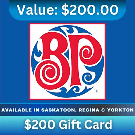 $200 Gift Card | Boston Pizza (RGN)