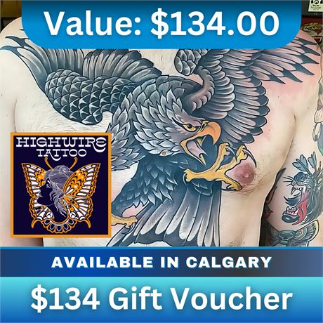 $134 Gift Voucher | HIGHWIRE Tattoo