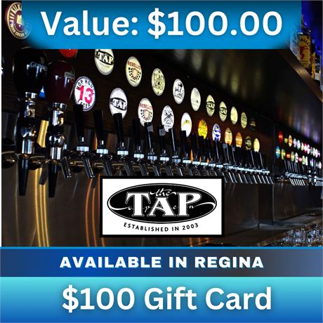 $100 Gift Card | The Tap Brew Pub & Eatery