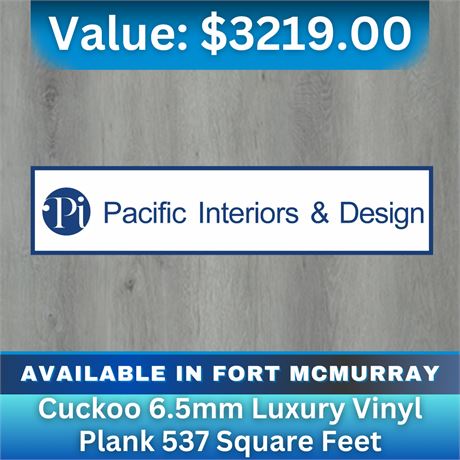 Cuckoo 6.5mm Luxury Vinyl Plank 537 Square feet