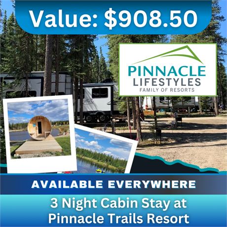 3 Night Cabin Stay at Pinnacle Trails Resort