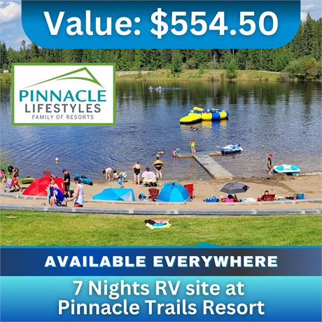 7 Nights RV site at - Pinnacle Trails Resort