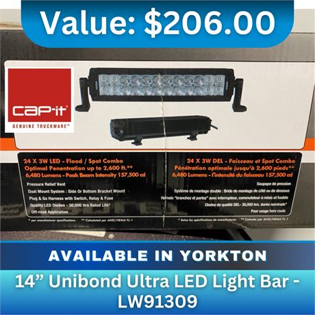 14' Unibond Ultra LED Light Bar - LW91309