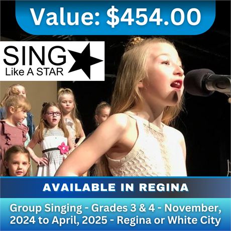 Group Singing - Grades 3 & 4 - November, 2024 to April, 2025