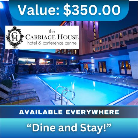 Carriage House Hotel and Conference Centre: Dine and Stay!