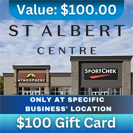 $100 Gift Card | St Albert Centre