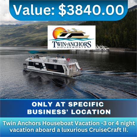 3 or 4 night vacation aboard a luxurious CruiseCraft II.