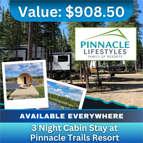 3 Night Cabin Stay at Pinnacle Trails Resort