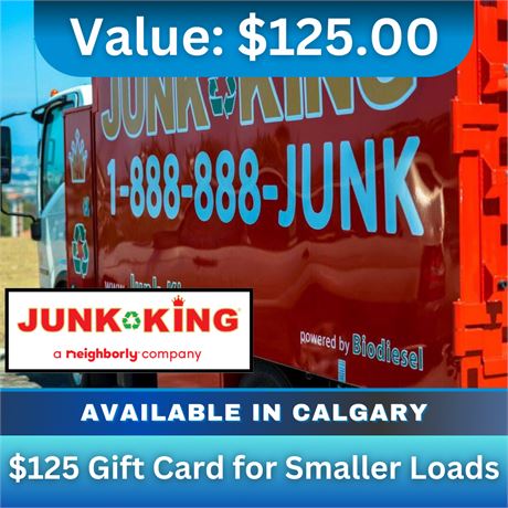 Junk Kings -Gift Card for Smaller Loads