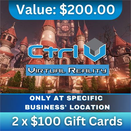 2 x $100 Gift Cards | CTRL V