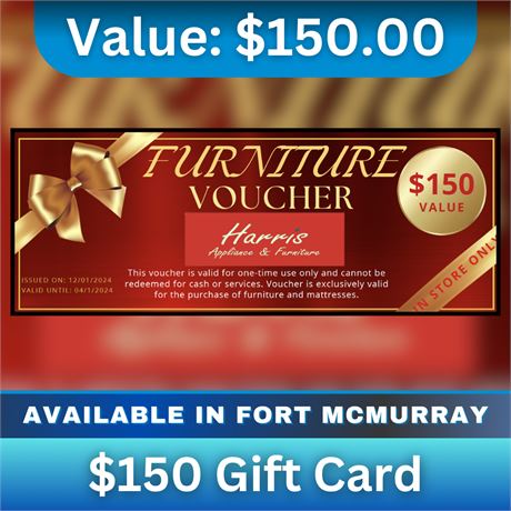 Harris Appliance & Furniture - $150 Furniture Voucher