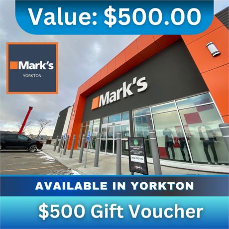 $500 Mark's Yorkton Gift Voucher