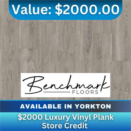 $2000 Luxury Vinyl Plank Store Credit -benchmark Flooring